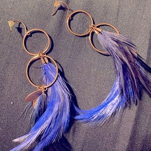 Feather earrings